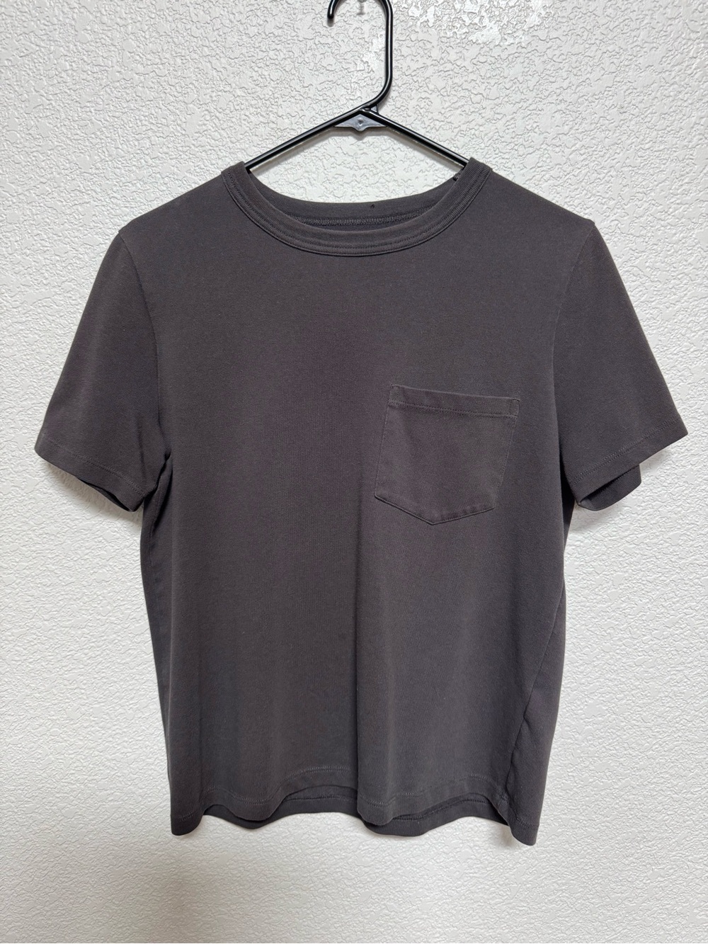 Madewell Cotton Blend Pocket Tee Charcoal Grey Women’s S Fall Layering